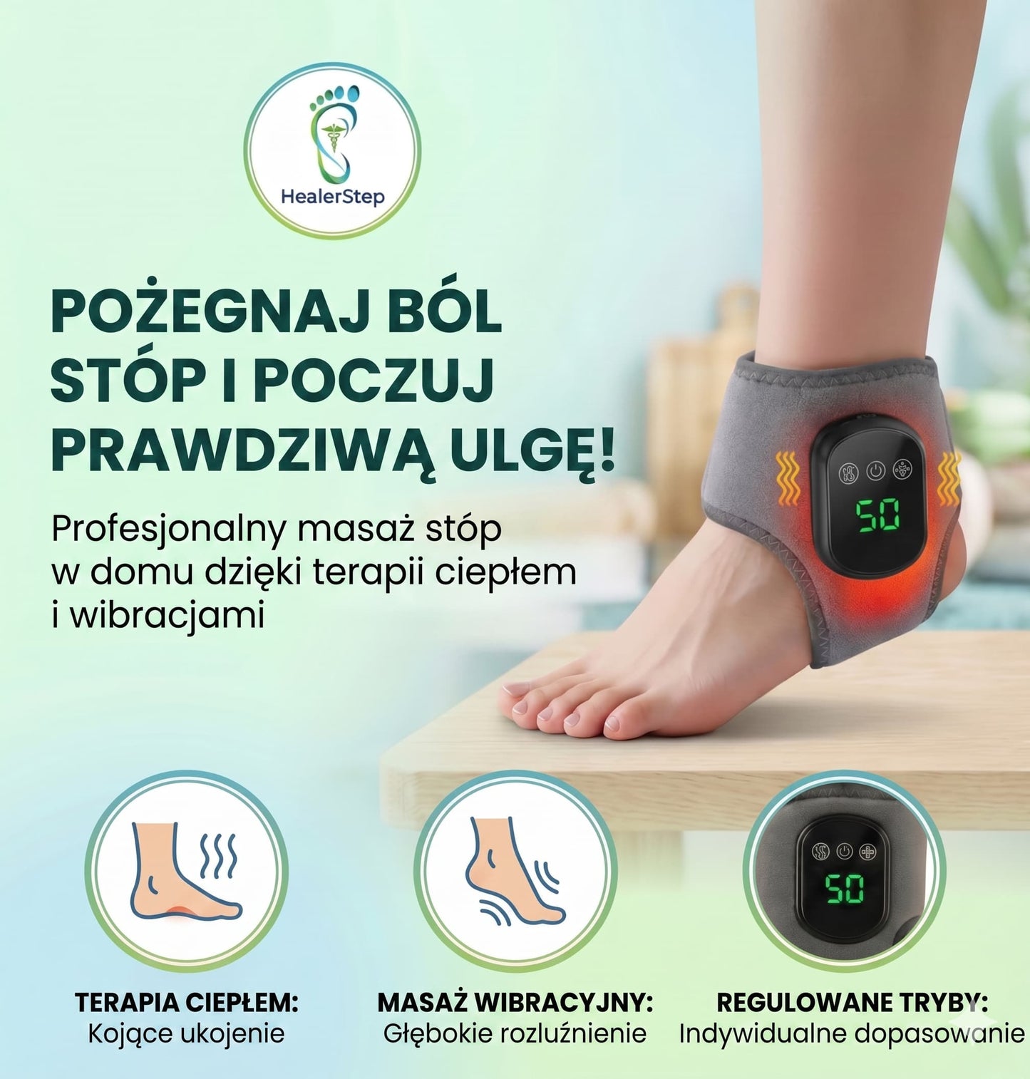 HealerStep – masażer do stóp z funkcją ciepła