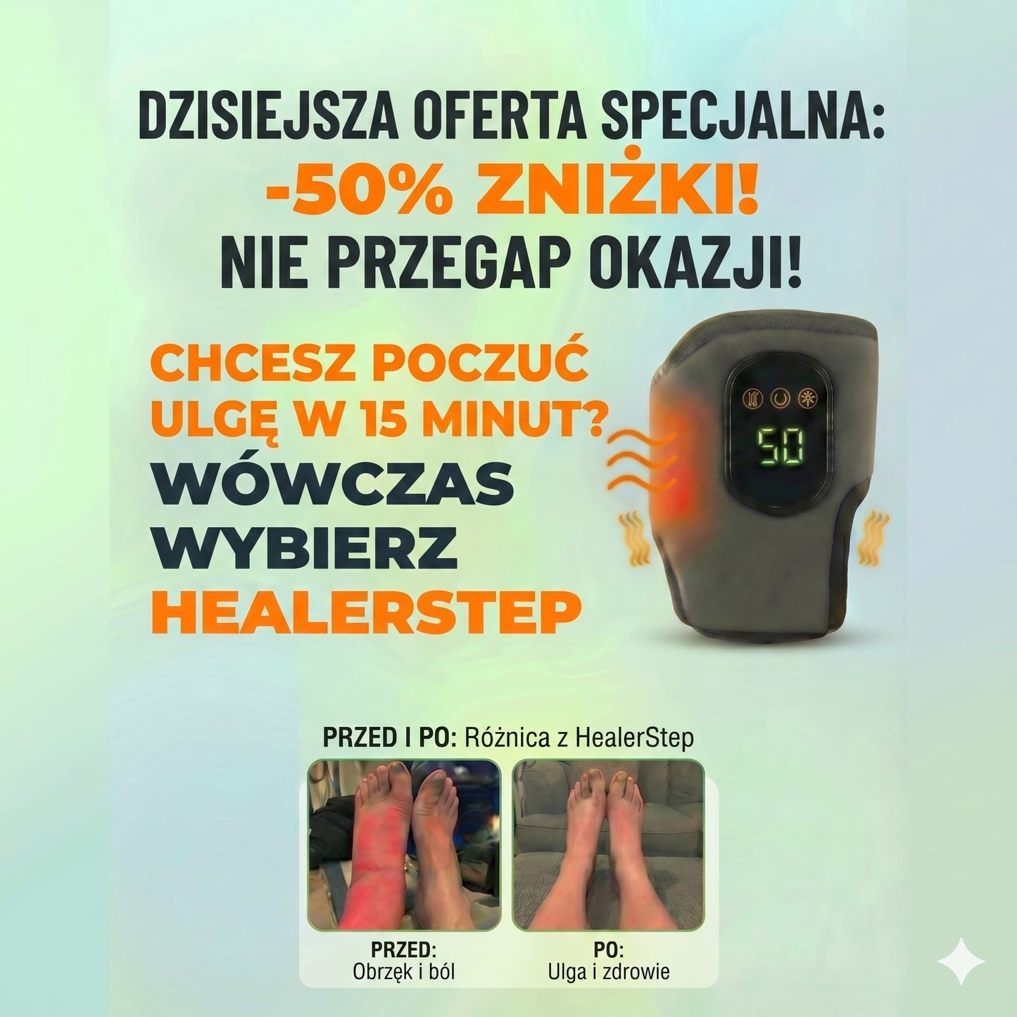 HealerStep – masażer do stóp z funkcją ciepła
