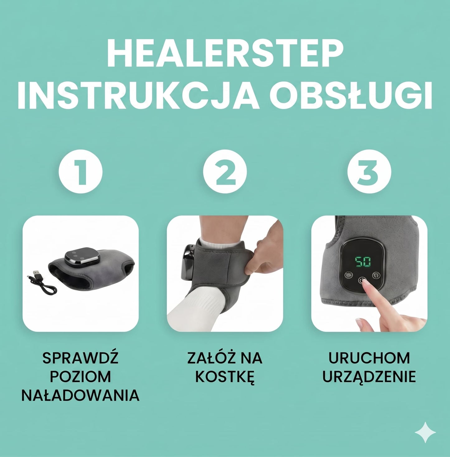 HealerStep – masażer do stóp z funkcją ciepła